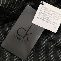 【新品 未使用】 CK Calvin Klein カルバンクライン 通年 刺し子ドット★ 長袖 シャツ Sz.M　メンズ 黒 日本製　I4T01621_5#C_画像6