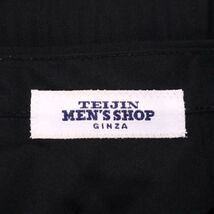 TEIJIN MEN'S SHOP テイジン メンズショップ 背抜き★ シャドーストライプ セットアップ スーツ Sz.44　メンズ 黒 ビジネス　I4T01595_5#O_画像10