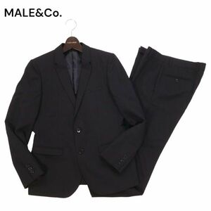 MALE&Co. タカキュー 春夏 背抜き★ シャドーチェック セットアップ スーツ Sz.Y4　メンズ 黒 ビジネス　I4T01668_5#M