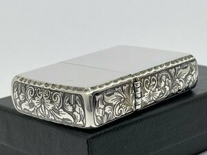 zippo アーマー Armor サイドアラベスク リューター仕上げ 銀メッキいぶし 162SI-3ARART おしゃれ 唐草 高級感