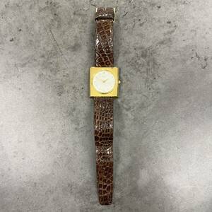 1000円スタート【稼動品】セイコー SEIKO DIASHOCK 21 J ゴールド gold スクエア 6800405 手巻き 腕時計 アクセサリー 中古