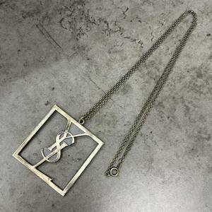 1000円スタート【中古品】YSL イブサンローラン Yves Saint Laurent ネックレス カサンドラ ヴィンテージ アクセサリー 小物