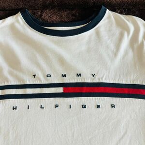 Tommy Hilfiger ユニセックス^ ^ 半袖Tシャツ ホワイト 白 Tシャツ