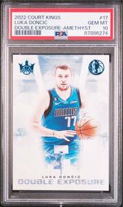 1円スタート！99枚限定　PSA10 鑑定済　2022-23 Panini court kings luka doncic double exposure パラレル　NBAカード　ドンチッチ