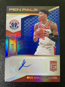 35枚限定 2019-20 Panini donruss elite rui hachimura pen pals RC Autograph 直筆サインカード NBAカード　八村塁 大活躍！