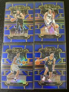 2023-24 Panini select Jaime jaquez jr. Coby jones Ben sheppard blue silver RC パラレルルーキーカード4枚セット　NBAカード