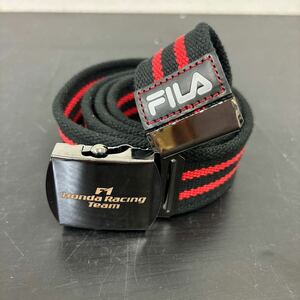 zr☆400 FILA ベルト F1 HondaRacingTeam カジュアル 無段階 穴なし 