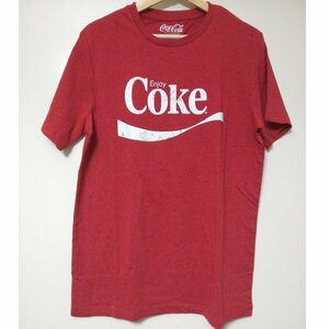 USA直輸入　新品　Coca-Cola 　コカ・コーラ公式製品　Enjoy Coke クルーネックＴシャツ　　XL　レッド　