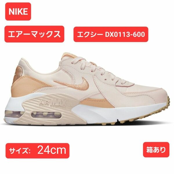 NIKE ナイキ ウィメンズ エア マックス エクシー DX0113-600 ライトベージュ×ベージュ