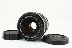 【良品】ミノルタ Minolta MC W.Rokkor-HH 35mm f/1.8 大口径 高級 広角 単焦点レンズ MD/SRマウント 試写・動作確認済み！2135719