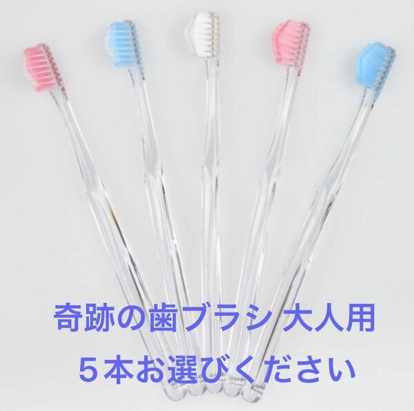【お好きな5本お選びください】奇跡の歯ブラシ(ミュゼホワイトニングモデル)5本セット