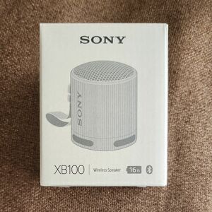 新品未開封 SONY SRS-XB100 ライトグレー Bluetoothスピーカー 防水防塵