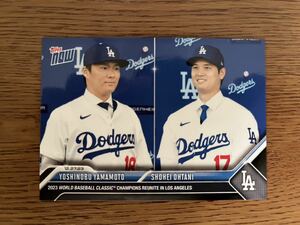 2023topps now 大谷翔平 山本由伸 入団会見OS-26 ドジャース