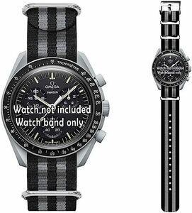 [Ocdin] 20mm 腕時計バンド Omega X Swatch オメガとスウォッチ スピードマスター ムーンスウォッチ用 シ