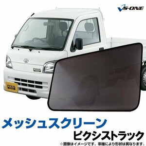 網戸 ピクシストラック 網戸S201U S211U (H23/11-H26/8) 日除け 虫除け メッシュスクリーン 防虫ネット 左右2枚セット トヨタ 即納