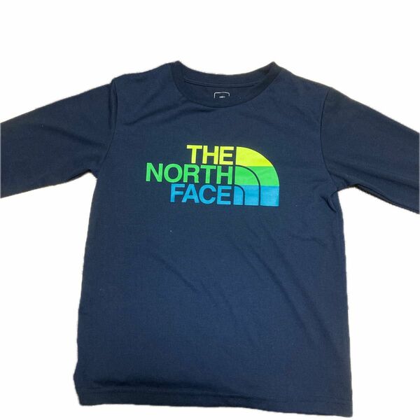 THE NORTH FACE 長袖Tシャツ ロゴ　濃紺　ユニセックス　サイズ140
