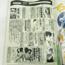 ゆE5829●【雑誌】スコラ 1985年6月27日 昭和60年 第77号 早見優 真梨邑ケイ 佐野量子 三原順子 森田まゆみ 長州力 鈴木茂_画像4