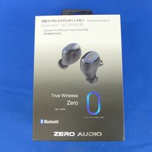 佐S7908●完全ワイヤレスイヤホン True Wireless Zero TWZ-1000 ゼロオーディオ ZERO AUDIO_画像1