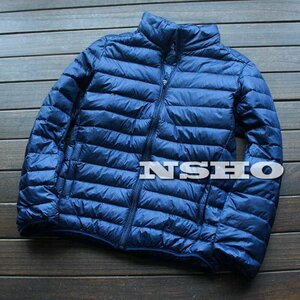 830表記XXXXL→XXXL程度 ■新品 国内未販売 メンズ ライダース系 超軽量 ダウンジャケット ライトダウン ブルゾン 春秋冬アウター