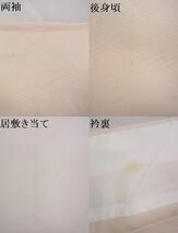 平和屋-こころ店■訪問着　単衣　友禅　草花文　正絹　逸品　AAAE8780Ack_画像8