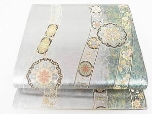 平和屋2◎六通柄袋帯　正倉院鳳凰花間道　金銀糸　引箔　逸品　DAAB1307jm