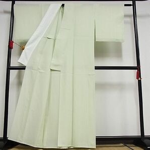 平和屋-こころ店■夏物 色無地 絽 白緑色 正絹 逸品 AAAE3802Bphの画像2