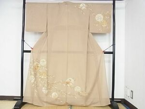 平和屋2■夏物　訪問着　絽　駒刺繍　雪輪花文　金彩　逸品　DAAC5171op