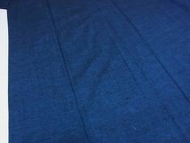 平和屋-こころ店■男性　紬　アンサンブル　留紺色　正絹　逸品　AAAD6059Bjd_画像4