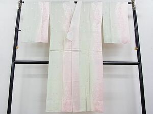 平和屋2■上質な長襦袢　無双仕立て　草花文　暈し染め　逸品　DAAC6049fe