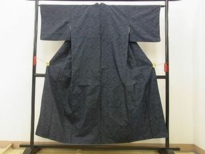 平和屋野田店■本場大島紬　花菱亀甲　証紙付き　逸品　BAAD4217xi