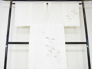 平和屋2■上質な長襦袢　無双仕立て　吉祥南天文　鱗　カエル　破魔矢　反端付き　逸品　DAAB8324ps