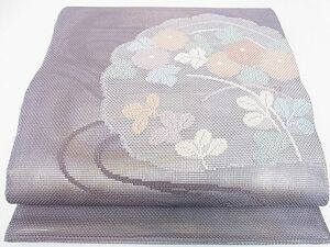 平和屋2■夏物　太鼓柄袋帯　草花　逸品　DAAC5322op