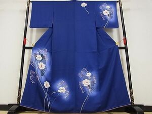 平和屋川間店◆訪問着　花蝶文　暈し染め　着丈162.5cm　裄丈64.5cm　正絹　逸品　mop4237