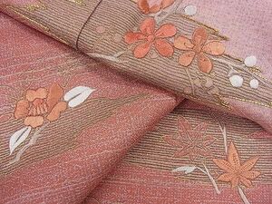 平和屋1■訪問着　駒刺繍　枝花文　暈し染め　金彩　逸品　CAAB6139ze