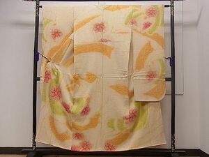 平和屋1■豪華振袖　総絞り　吉祥花文　逸品　CAAB0929dy