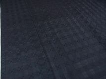 平和屋2■希少　沖縄県最高級織物　夏物　首里花倉織　首里織　花織・絽織・紗織　藍鉄色　逸品　未使用　DZAA0142kh4_画像6