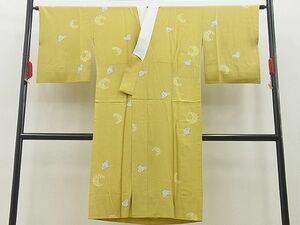 平和屋野田店■上質な長襦袢　無双仕立て　雪輪桜鹿の子文　逸品　BAAD4920hj