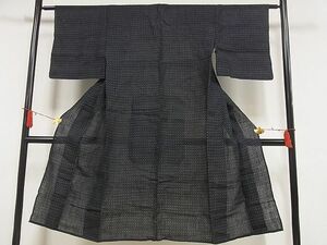 平和屋-こころ店■夏物　上布　井桁絣　麻　逸品　AAAF8512Bnp