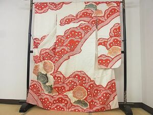 平和屋2■豪華振袖　駒刺繍　舞花文　金彩　逸品　DAAA1938du