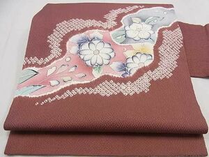 平和屋2◎九寸名古屋帯　絞り　辻が花　鬼しぼ縮緬　逸品　DAAC0135ma