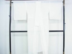 平和屋2■夏物　長襦袢　絽　白色　洗える着物　DAAC1589wb