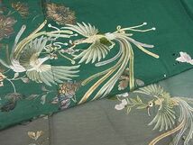 平和屋-こころ店■訪問着　刺繍　花喰鳥　暈し染め　金糸　正絹　逸品　AAAF3683Bnp_画像5