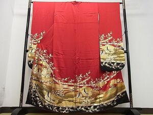  flat peace shop 2# gorgeous long-sleeved kimono woman person . place car .. flower writing gold paint excellent article DAAC4393ea