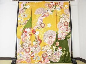 平和屋2■豪華振袖　刺繍　吉祥花文　金彩　逸品　DAAB8386ps