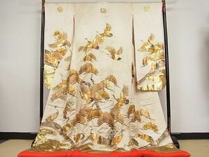  flat peace shop - here . shop # finest quality colorful wedding kimono group . crane pine writing gold silver . silk excellent article AAAE6261Abr