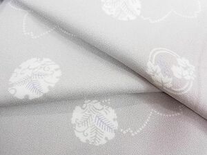 平和屋2■上質な小紋　単衣　雪輪花文　舞桜　逸品　DAAC7002ic