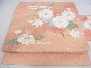 平和屋2◎九寸名古屋帯　刺繍　辻が花　金銀糸　逸品　DAAD0346ar