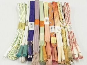  flat peace shop - here . shop # kimono small articles fine quality obi shime 10 pcs set Goryeo collection ..... collection .. gold silver thread twist . excellent article all unused AAAE6246Aay