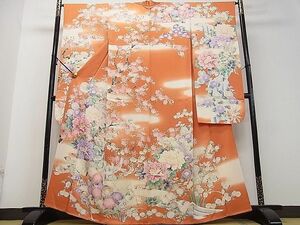  flat peace shop 2# gorgeous long-sleeved kimono embroidery . bird .. branch flower writing .. dyeing excellent article DAAC4440ea