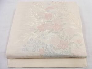  flat peace shop Noda shop # summer thing west ..... quality product six through pattern double-woven obi autumn . writing gold thread excellent article unused BAAD8049pk